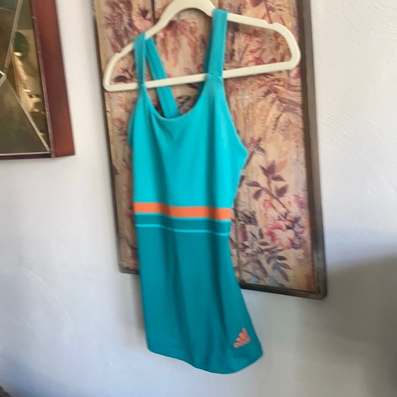 ADIDAS CLIMALITE STRETCH RETRO TEAL YOGA WORKOUT TANK TOP XS - Picture 15 of 15